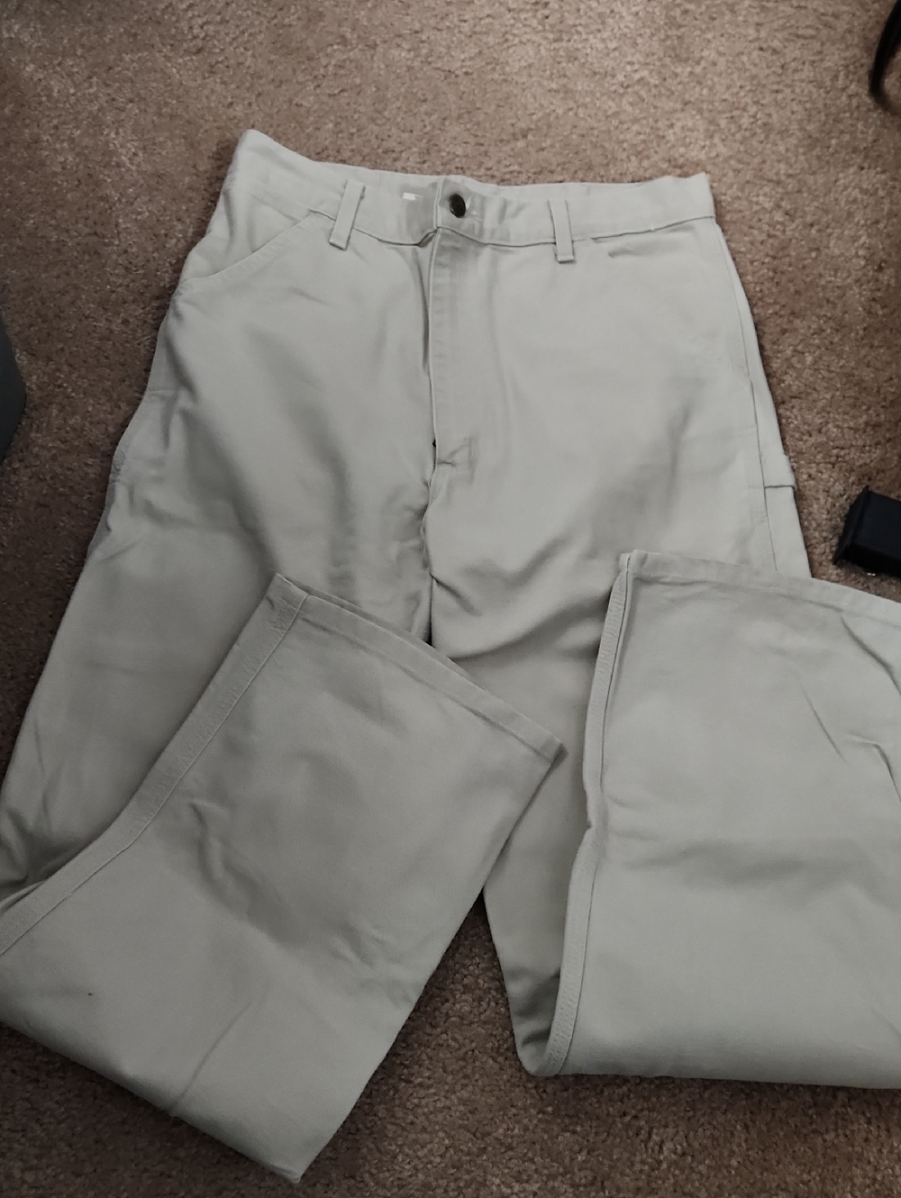 Carhartt Men’s Light Khaki Work Pants